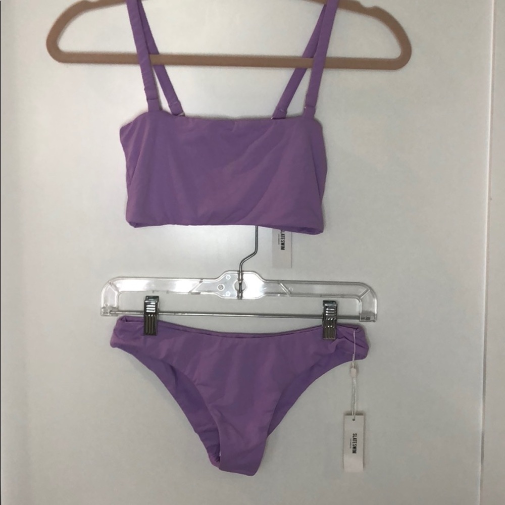 new purple slate swim bikini